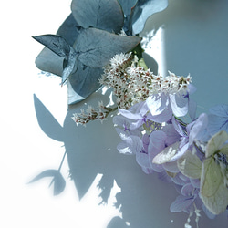 花冠 < ラベンダー&シルバーグリーン > 花嫁花かんむり・ヘッドドレス 5枚目の画像