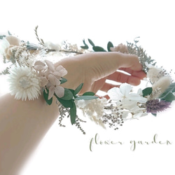 花冠 < flower garden >  花嫁ヘッドドレス・ヘッドパーツ 1枚目の画像