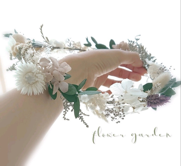 花冠 < flower garden >  花嫁ヘッドドレス・ヘッドパーツ 1枚目の画像