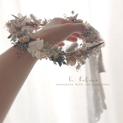 花嫁花かんむり< dullpurple & smoketree > ヘッドドレス・前撮り/お色直しに… 8枚目の画像