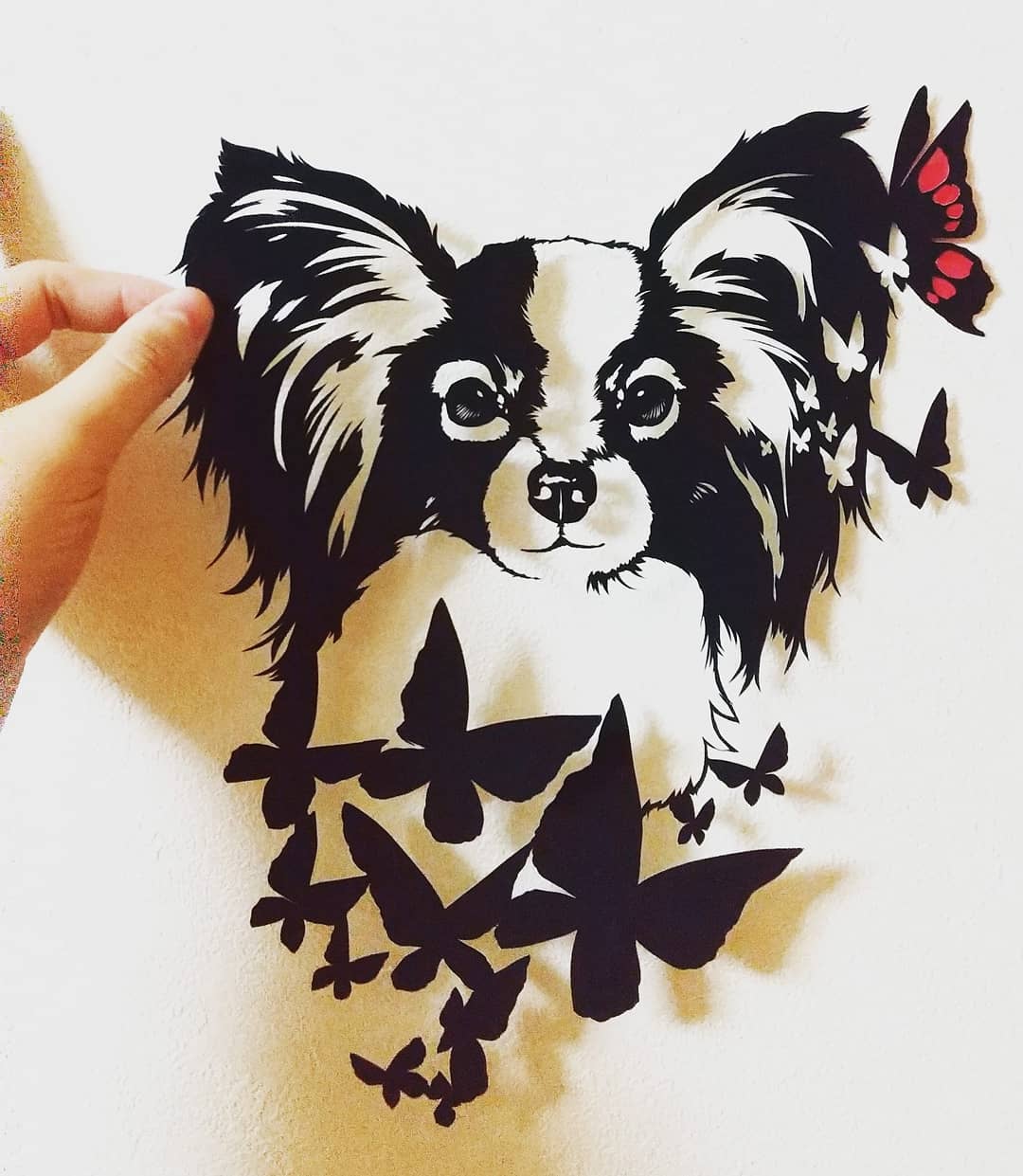 ペット 切り絵 オーダーページ オーダーメイド 募集 犬 猫 蝶