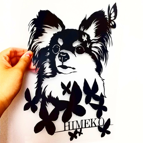 ペットの切り絵似顔絵オーダー募集中！《猫、犬などその他動物であれば  