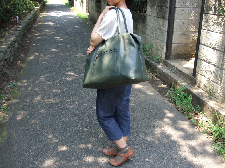 美品 きくわん舎 レザー ソフトダッフルバッグ ボストンバッグ