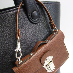 カード専用バッグ　パスケース　茶 5枚目の画像