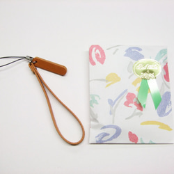 プレートストラップ　本革　レッド 6枚目の画像