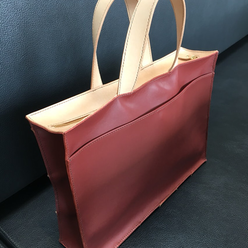 genten パッチワーク レザートートバッグ レザー パッチワークの大きめトートバッグ トートバッグ wasei