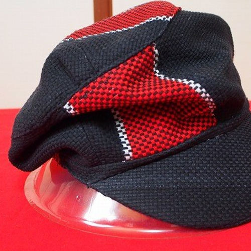 古布・消防団刺子半纏リメイク・消防法被帽子・キャップ☆ キャップ