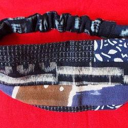 ハンドメイド・古布絣 リメイク ファスナーショルダーバック②