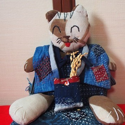 ハンドメイド・古布絣 リメイク ファスナーショルダーバック②