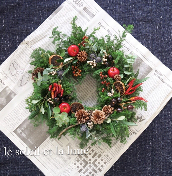 クリスマスリース　～natural wreath～ 1枚目の画像