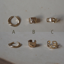 好主意！耳夾 3 件組 | 拉長石、捷克珠、金色可供選擇 | EC-Set7-1 第8張的照片