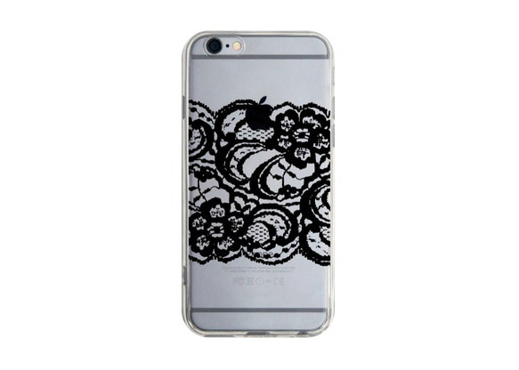 Black Lace Samsung iPhone 5s 6s 7 plus HTC Sony LG 手機殼 香港製造 第1張的照片