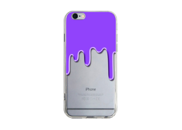 溶化了! 紫色 - Samsung iPhone 5s 6s 7 plus HTC Sony LG 手機殼 / 香港製造 第1張的照片