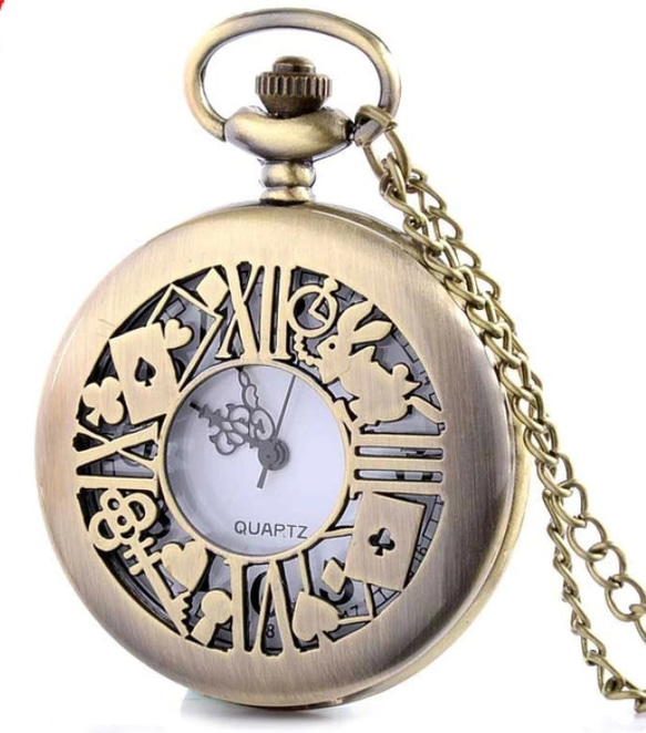 アリス風♥️ハット黒うさぎ♥️懐中時計 楽天市場】不思議の国のアリス 懐中時計 アンティーク風 うさぎ ウサギ