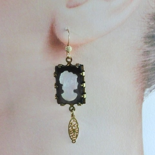 カメヲ ピアス 14kgf ハンドメイド カメヲ ピアス 14kgf ハンドメイド カメオピアス 090P | MOFUMOFU3