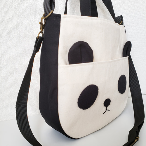 パンダの2wayショルダーバッグ ショルダーバッグ moonbird 通販 パンダの2wayショルダーバッグ ショルダーバッグ moonbird 通販