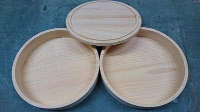 桧作り　すし桶2段重ね 10,366円