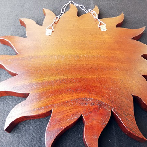 ハンドメイド036】太陽の鏡 欅(けやき）無垢板 拭き漆仕上げ その他  