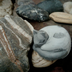 地質系擴香石-Marble-[擬]石紋矽藻土杯墊(中) 第3張的照片