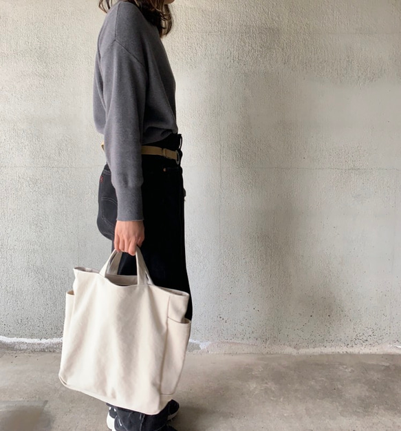 square tote M キナリ 2枚目の画像