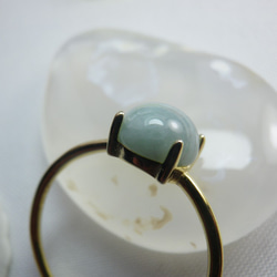 糸魚川翡翠の指輪♪6ｍｍ　フリーサイズ 二体目 2枚目の画像