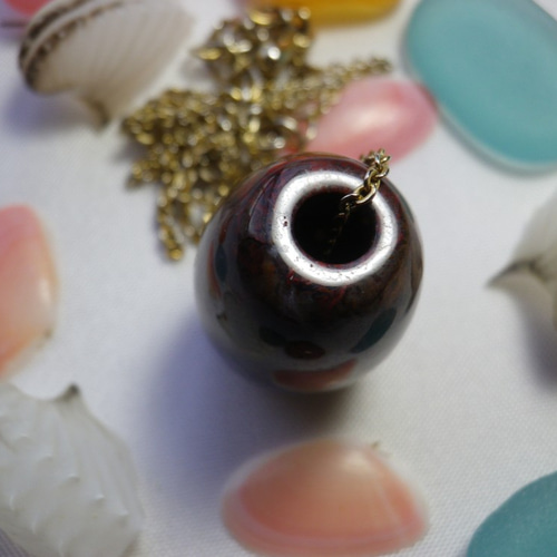 津軽錦石 官玉複雑模様 ペンダントトップ おしま工房 通販 6367095