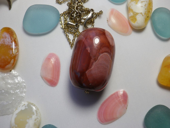 津軽錦石 官玉男女共用タイプ♪ ペンダントトップ おしま工房 通販