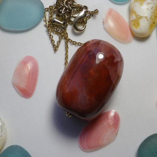 錦石 津軽錦石 官玉男女共用タイプ♪ ペンダントトップ おしま工房 通販