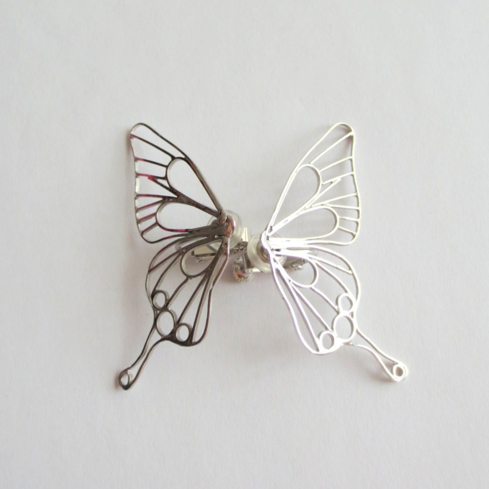 Butterfly(L) イヤリング / シルバーカラー
