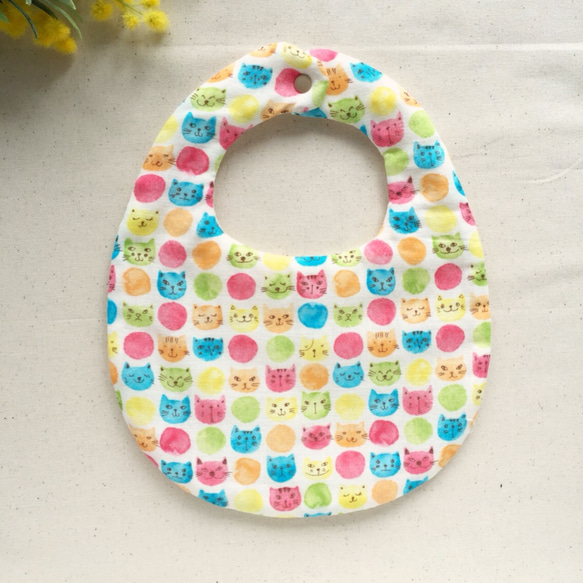 【opening SALE 500！】Oval Bibs〔CAT〕 1枚目の画像