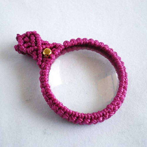 【受注制作】2色のマクラメプチペンダント 受注制作】2色のマクラメプチペンダント