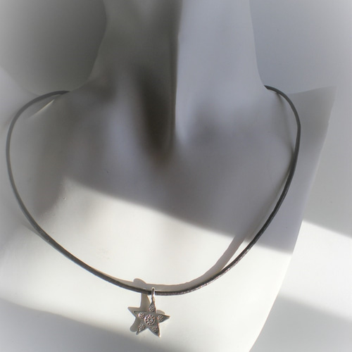 カレンシルバー、星と月のネックレス