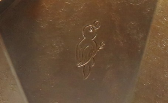 サイの置物（真鍮製）オリ・カザリ 8枚目の画像