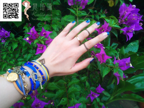 ♔蔻珞瑪♘ Ⓓⓔⓢⓘⓖⓝ - 手工設計串珠手鍊-流金歲月 第6張的照片
