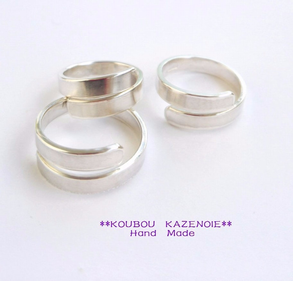 ◇RASEN　RING◇　シルバー950リング  受注制作　刻印無料　 1枚目の画像