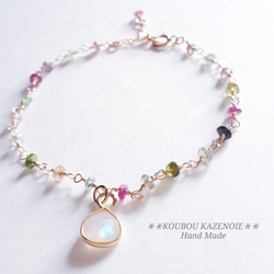 【良質,美品】ペリドット&ロードライトガーネット　ブレスレット　ハンドメイド 希少！ハイクオリティ♪大玉ロードライトガーネット ブレスレット