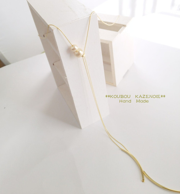 ◆Goldcolor Y Line Necklace◆ 1枚目の画像