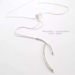 ◆Silvercolor Y Line Necklace◆ 2枚目の画像