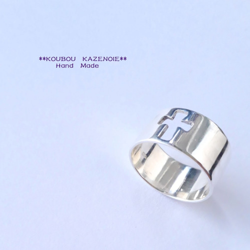 SILVER950 CROSS DESIGN RING/シルバー/リング SILVER950 CROSS DESIGN RING/シルバー/リングの通販 by よし's