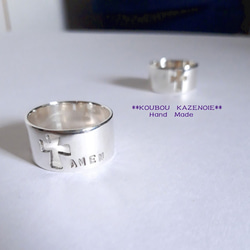 silver950製  ◆Cross hole RING◆　 6枚目の画像