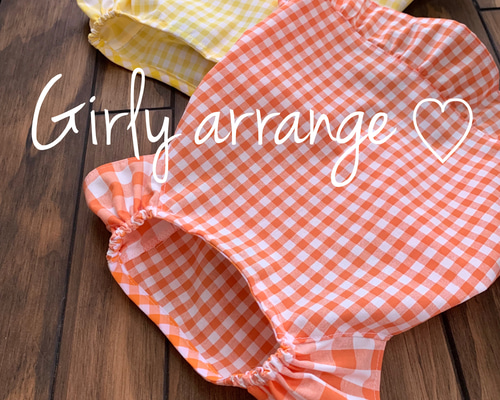 犬服♡ギンガムチェックフリルワンピース【受注製作】 ペット服