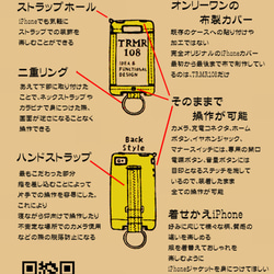 布のiPhoneジャケット SE,5,5S,5C用 千鳥格子 白と黒 2枚目の画像