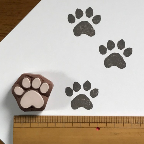 わんこ肉球 消しゴムはんこ はんこ・スタンプ ぶーたん。 通販