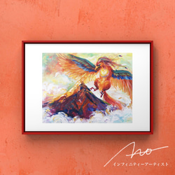 ◉SOLD｜再販不可】【鳳凰の絵】ート ポスター A4 A3 A2 / infinity
