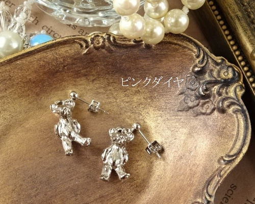 ベリージャムのデニッシュとワッフル くまちゃん ピアス イヤリング 3_3b729f0c5201d10d883b87179b7a