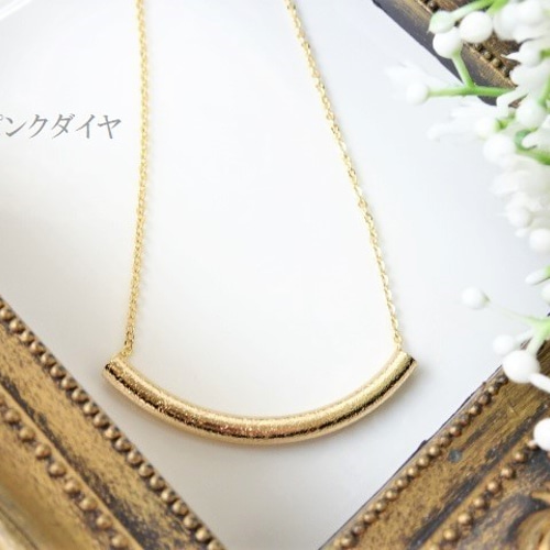 長さ変更可能】大ぶり シンプル キラキラ お洒落な パイプ ロング