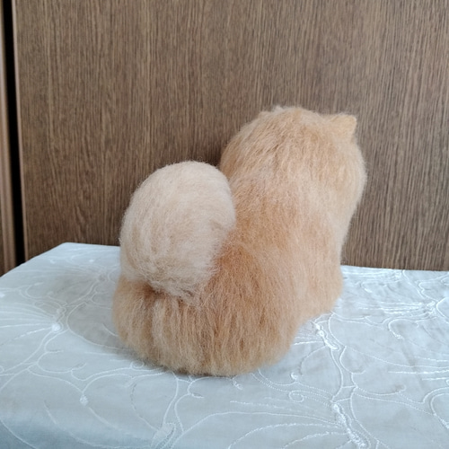 チャウチャウ 羊毛フェルト ぬいぐるみ 犬 置き物 送料無料 羊毛