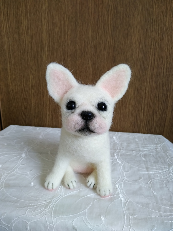 羊毛フェルト フレンチブルドッグ 羊毛フェルト masapan 通販