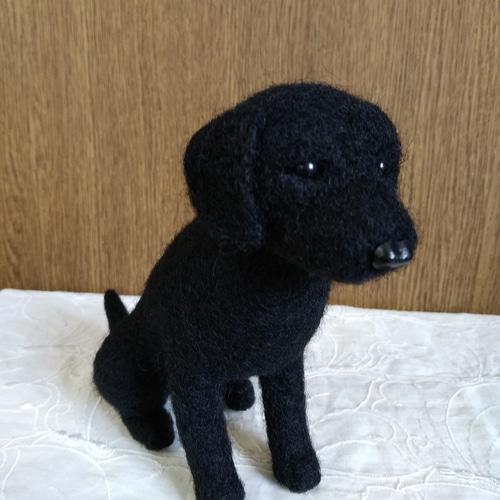 羊毛フェルト ラブラドールレトリバー 黒ラブ 羊毛フェルト masapan