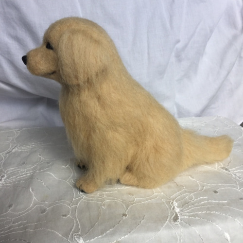 羊毛フェルト　ハンドメイド　ゴールデンレトリバー 羊毛フェルト　ハンドメイド　ゴールデンレトリバー